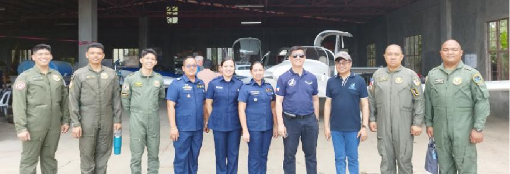 PCG Aviation Force Pilots and CG-15 (Plans & Program officers with PADC President & CEO of OAMC